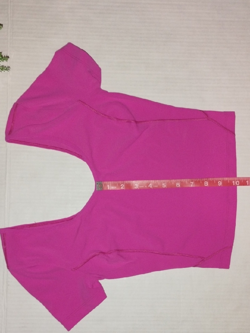 lululemon athletica Short Sleeve Align Top. Hot Pink in color. Women's size 4. - Picture 5 of 8
